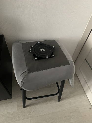 Полубарный стул Алст К крутящийся светло-серый / черный фото покупателя 1